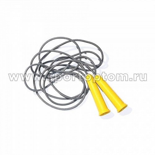 Скакалка резиновый шнур пластиковые ручки (мин.заказ 10 штук)  SM-125 3.8 м