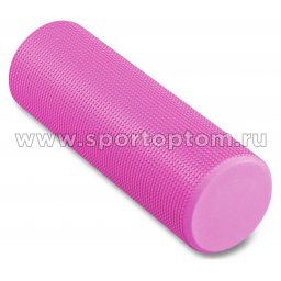Ролик массажный для йоги INDIGO Foam roll IN021 розовый